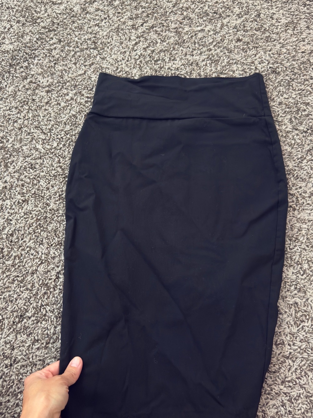Windsor Black High-Waist Pencil Skirt